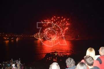 Espectáculo pirotécnico de Melenara (Foto Francisco Javier Santana y TA)